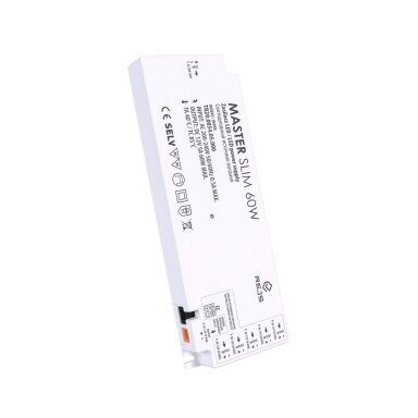 LED Transformatorius 12V MASTER SLIM su greito montavimo lizdais LED Transformatorius 12V MASTER SLIM su greito montavimo lizdais