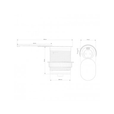 Lizdas SLIDE BOX + 1 USB A