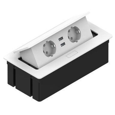Rozečių blokas Elektrima Kwadro su USB