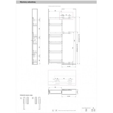 Ūkinė spinta Maxima Puro Line 5 lentynos švelnaus uždarymo Ūkinė spinta Maxima Puro Line 5 lentynos švelnaus uždarymo